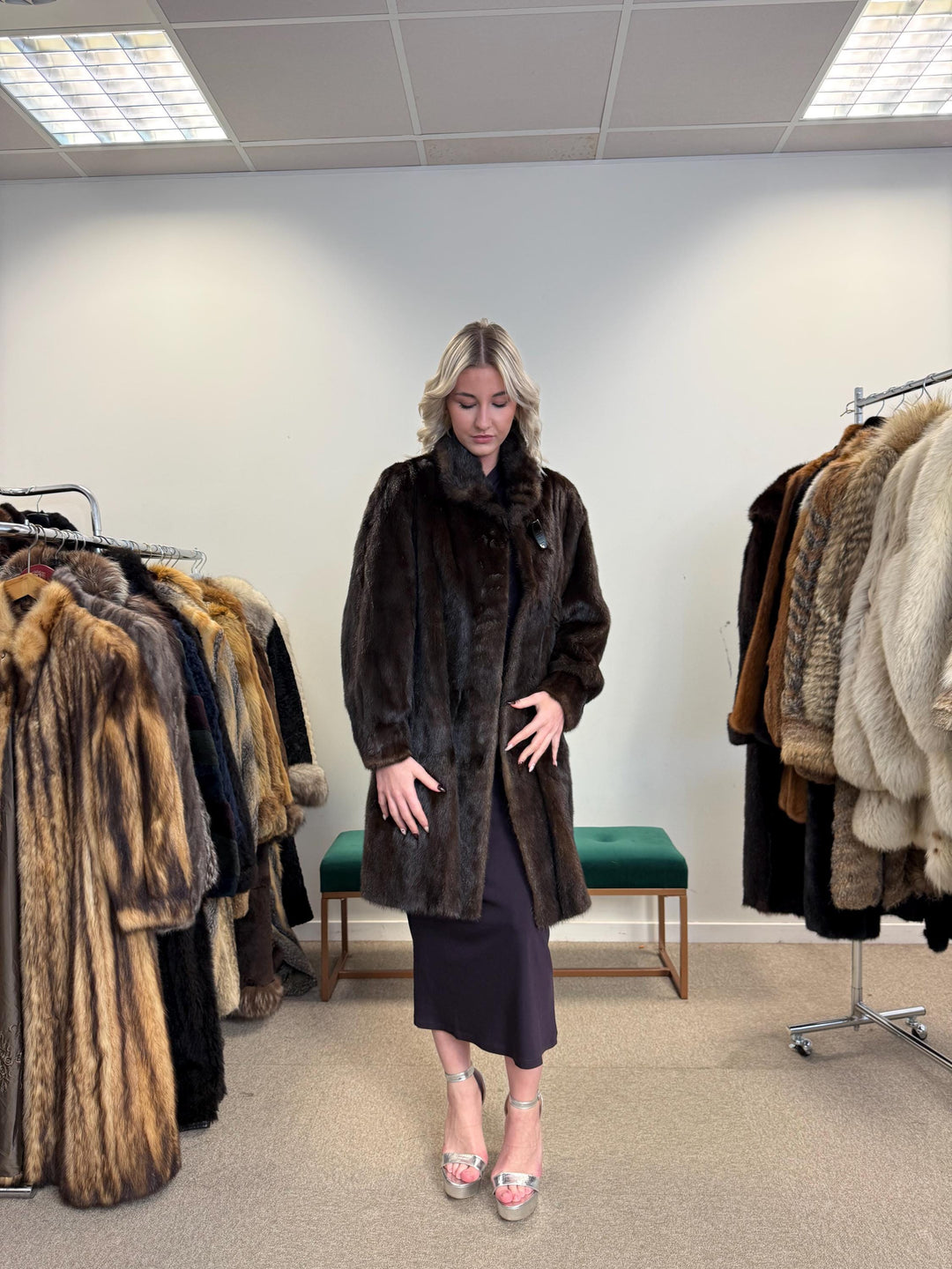 Brown Mink Coat, Large Size, Women's Fur Coat, Mink Fur Coat, Thick Brown Mink, Fur Coat, Brown Mink Fur, Real Mink Fur Coat, Real Fur Coat