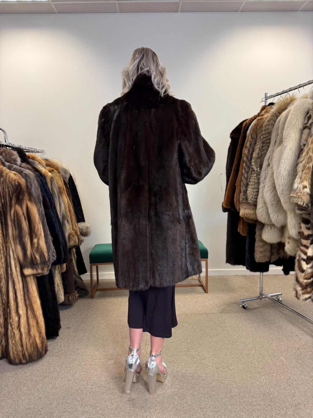 Brown Mink Coat, Large Size, Women's Fur Coat, Mink Fur Coat, Thick Brown Mink, Fur Coat, Brown Mink Fur, Real Mink Fur Coat, Real Fur Coat
