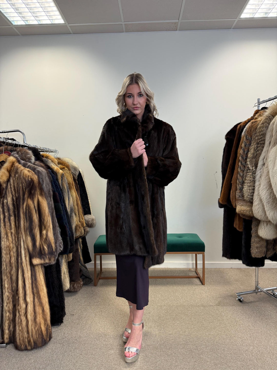 Brown Mink Coat, Large Size, Women's Fur Coat, Mink Fur Coat, Thick Brown Mink, Fur Coat, Brown Mink Fur, Real Mink Fur Coat, Real Fur Coat