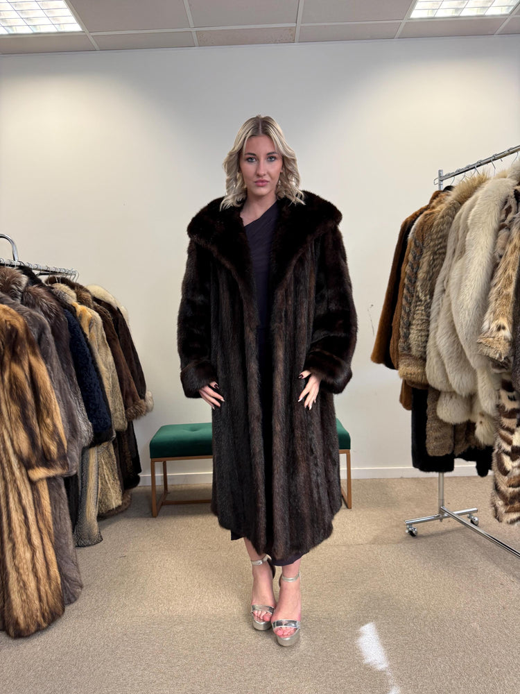 Brown Mink Coat, Large Size, Thick Brown Mink, Fur Coat, Brown Mink Fur, Real Mink Fur Coat, Women's Fur Coat, Mink Fur Coat, Real Fur Coat