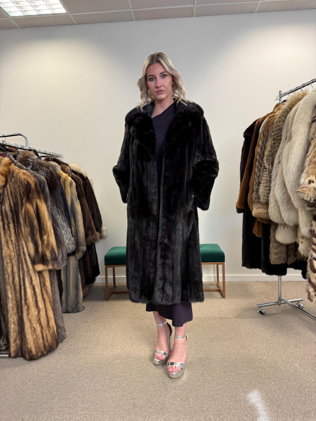 Long Brown Mink Coat, S/M Size, Brown Mink Coat, Vintage Fur Coat, Real Mink Coat, Mink Coat Women, Soft Fur Coat, Brown Mink Fur Coat, Mink