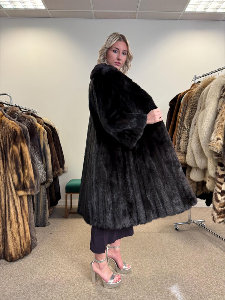 Long Brown Mink Coat, S/M Size, Brown Mink Coat, Vintage Fur Coat, Real Mink Coat, Mink Coat Women, Soft Fur Coat, Brown Mink Fur Coat, Mink