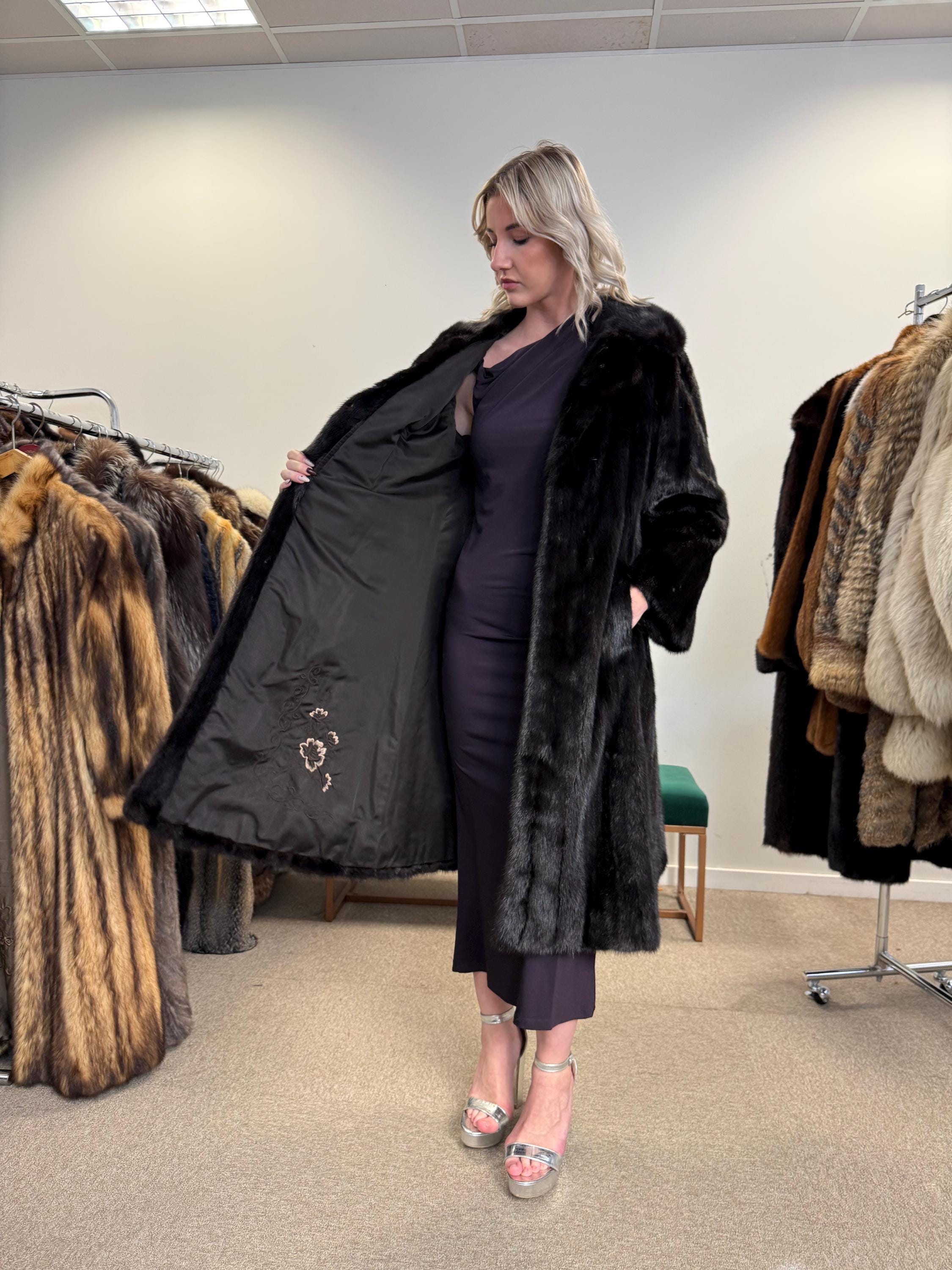 Long Brown Mink Coat, S/M Size, Brown Mink Coat, Vintage Fur Coat, Real Mink Coat, Mink Coat Women, Soft Fur Coat, Brown Mink Fur Coat, Mink