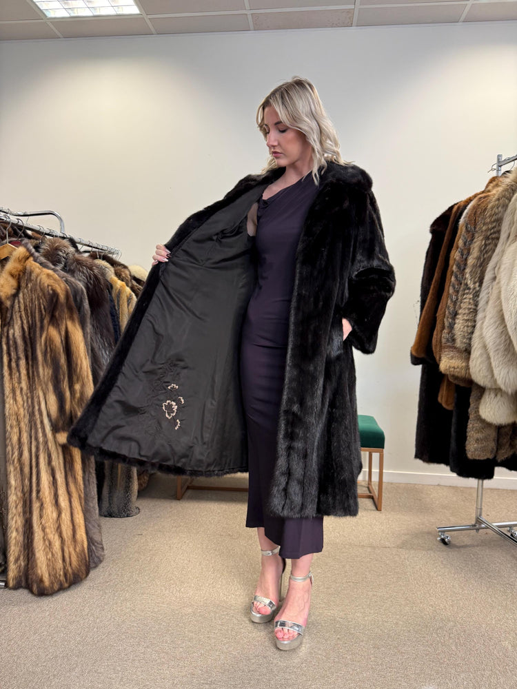 Long Brown Mink Coat, S/M Size, Brown Mink Coat, Vintage Fur Coat, Real Mink Coat, Mink Coat Women, Soft Fur Coat, Brown Mink Fur Coat, Mink