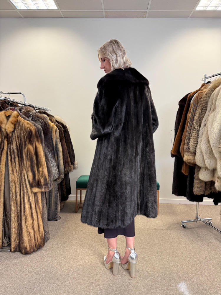 Long Brown Mink Coat, S/M Size, Brown Mink Coat, Vintage Fur Coat, Real Mink Coat, Mink Coat Women, Soft Fur Coat, Brown Mink Fur Coat, Mink
