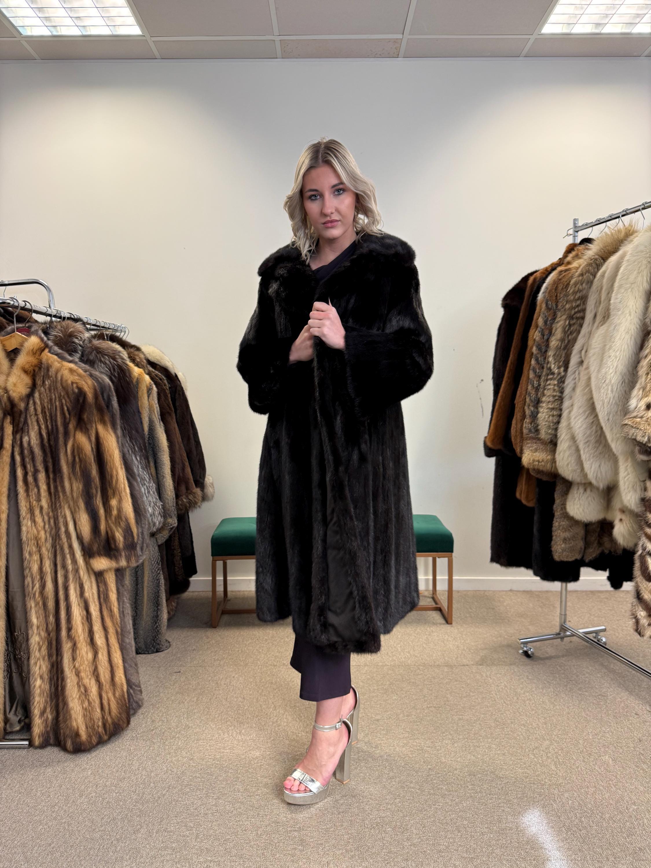 Long Brown Mink Coat, S/M Size, Brown Mink Coat, Vintage Fur Coat, Real Mink Coat, Mink Coat Women, Soft Fur Coat, Brown Mink Fur Coat, Mink