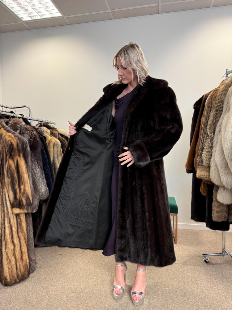 Blackgama Mink Fur Coat, Medium Size, Mink Coat, Real Fur Coat, Fur Coats, Mink Fur Coat, Brown Mink, Brown Mink Coat, Women's Fur Coat, Fur