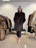 Brown Mink Coat, Large Size, Real Mink Fur Coat, Women's Fur Coat, Mink Fur Coat, Thick Brown Mink, Fur Coat, Brown Mink Fur, Real Fur Coat