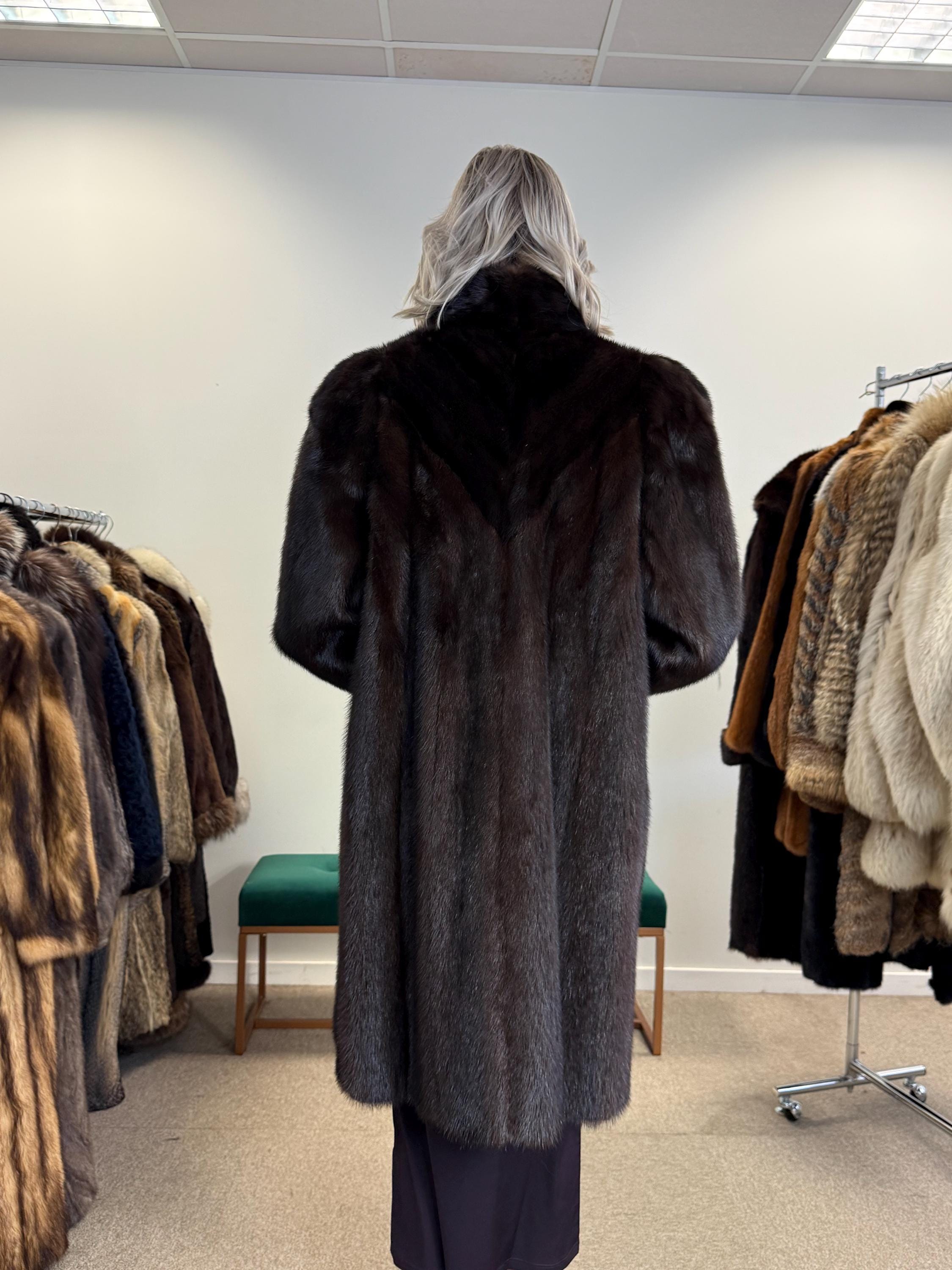 Brown Mink Coat, Large Size, Real Mink Fur Coat, Women's Fur Coat, Mink Fur Coat, Thick Brown Mink, Fur Coat, Brown Mink Fur, Real Fur Coat