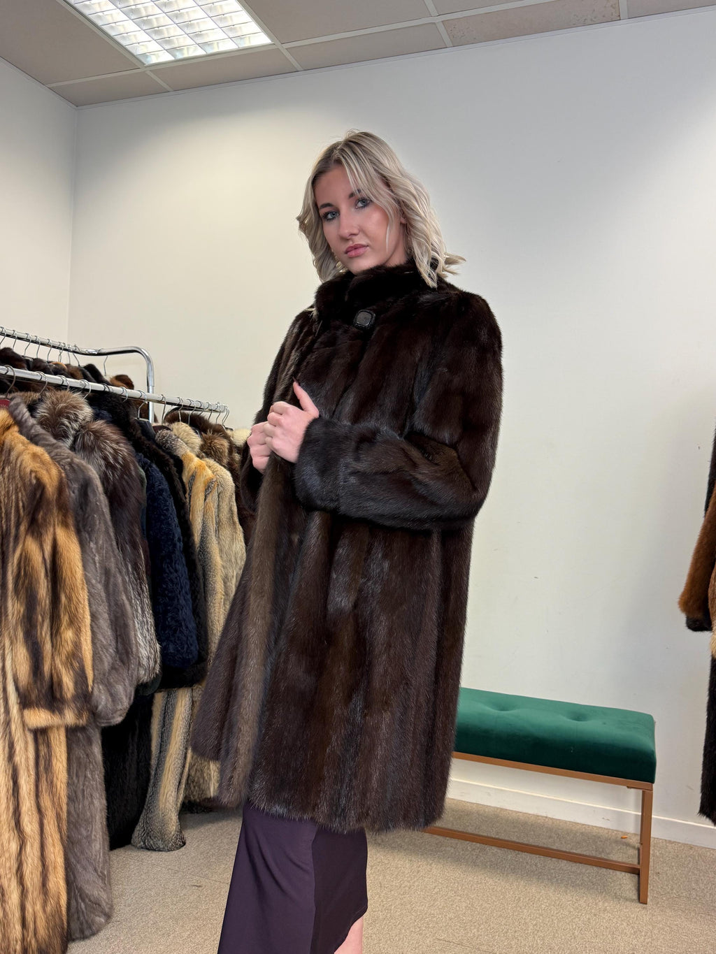 Brown Mink Coat, Large Size, Real Mink Fur Coat, Women's Fur Coat, Mink Fur Coat, Thick Brown Mink, Fur Coat, Brown Mink Fur, Real Fur Coat