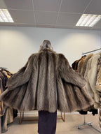 Raccoon Fur Coat, Medium Size, Vintage Fur Coat, Real Fur Coat, Raccoon Fur, Women's Fur Coat, Soft Fur Coat, Thick Raccoon Fur, Raccoon Fur