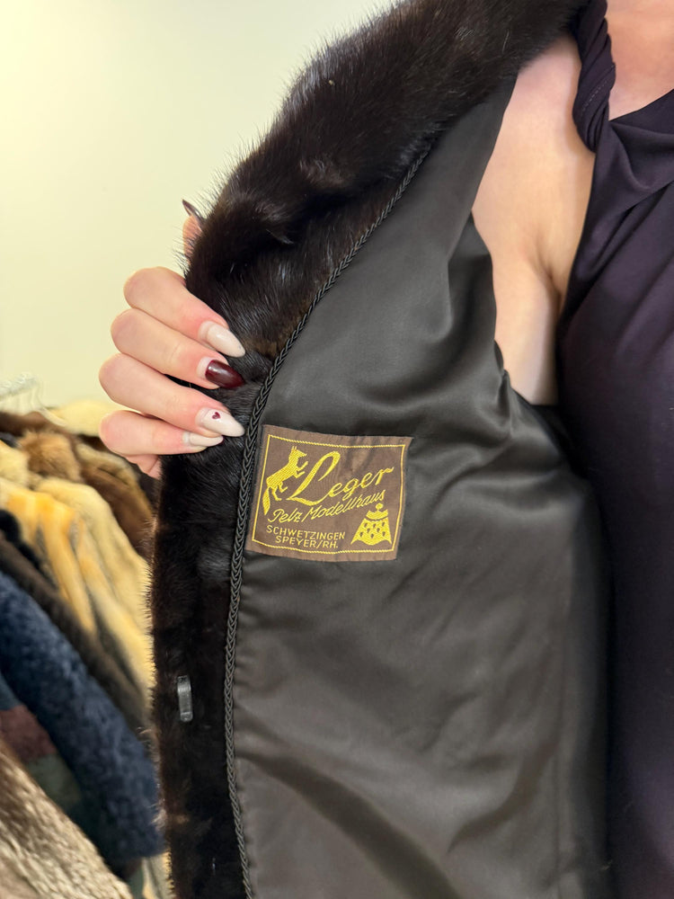 Short Brown Mink Jacket, Small Size, Brown Mink Jacket, Vintage Fur Coat, Real Mink Jacket, Mink Jacket Women, Soft Fur Jacket, Brown Mink