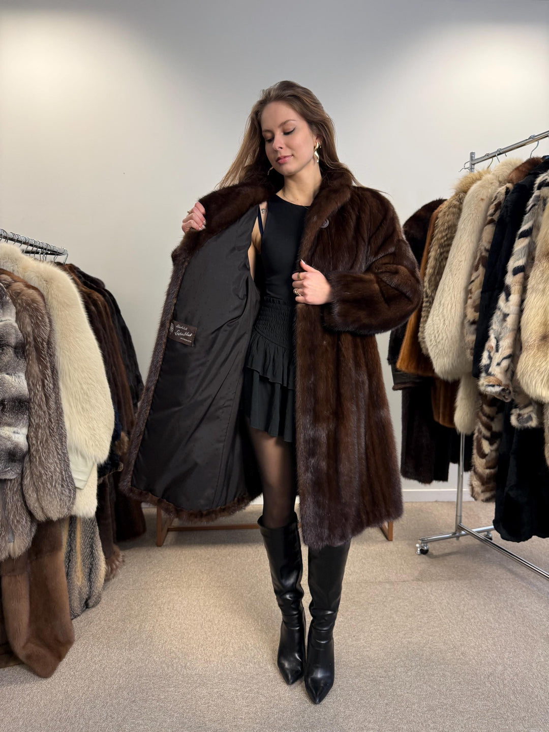 Brown Mink Coat, XL Size, Soft Mink Coat, Real Fur Coat, Fur Coats, Mink Fur Coat, Luxury Brown Mink Coat, Brown Mink, Women's Fur Coat, Fur