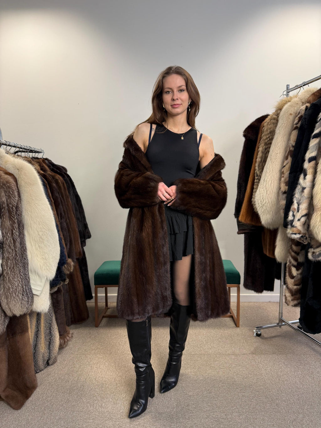 Brown Mink Coat, XL Size, Soft Mink Coat, Real Fur Coat, Fur Coats, Mink Fur Coat, Luxury Brown Mink Coat, Brown Mink, Women's Fur Coat, Fur