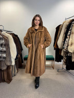 Women's Pastel Mink fur coat, size XL