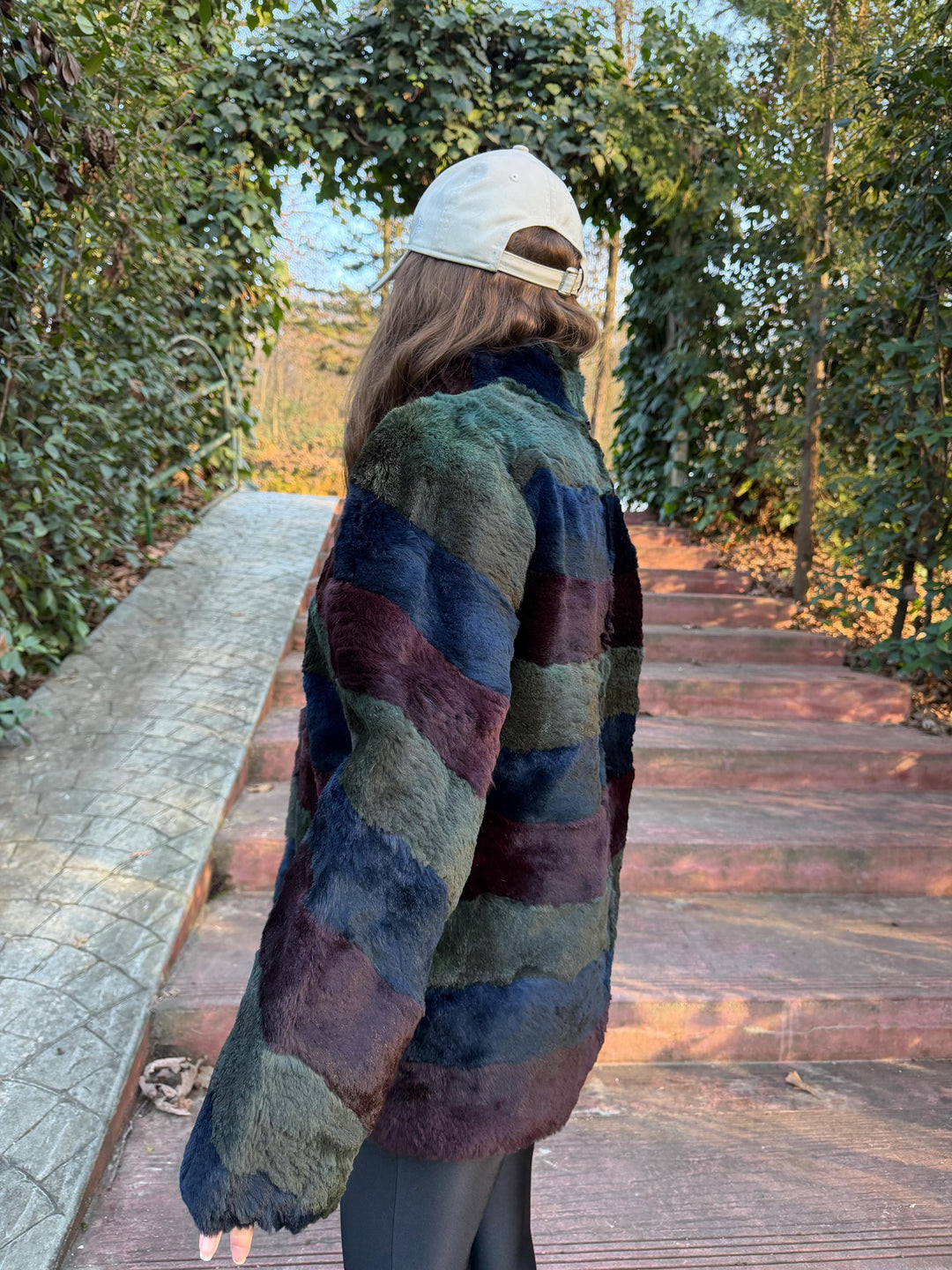 Sheared Rabbit Fur Coat, Medium Size, Blue Rabbit Fur Coat, Vintage Fur Coat, Women's Coat, Fur Coat Rabbit, Soft Fur Coat, Rabbit Coat Fur