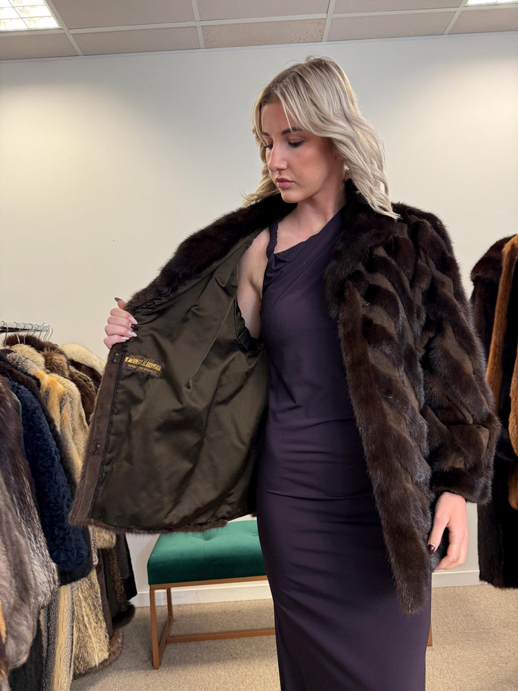 Mink Leather Jacket, Medium Size, Mink Coat, Real Fur Jacket, Fur Coats, Mink Fur, Brown Mink, Fur Leather, Fur Jacket Mink, Brown Fur Coat