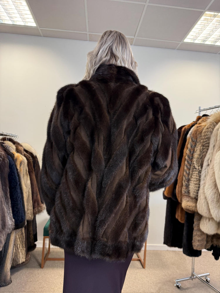 Mink Leather Jacket, Medium Size, Mink Coat, Real Fur Jacket, Fur Coats, Mink Fur, Brown Mink, Fur Leather, Fur Jacket Mink, Brown Fur Coat