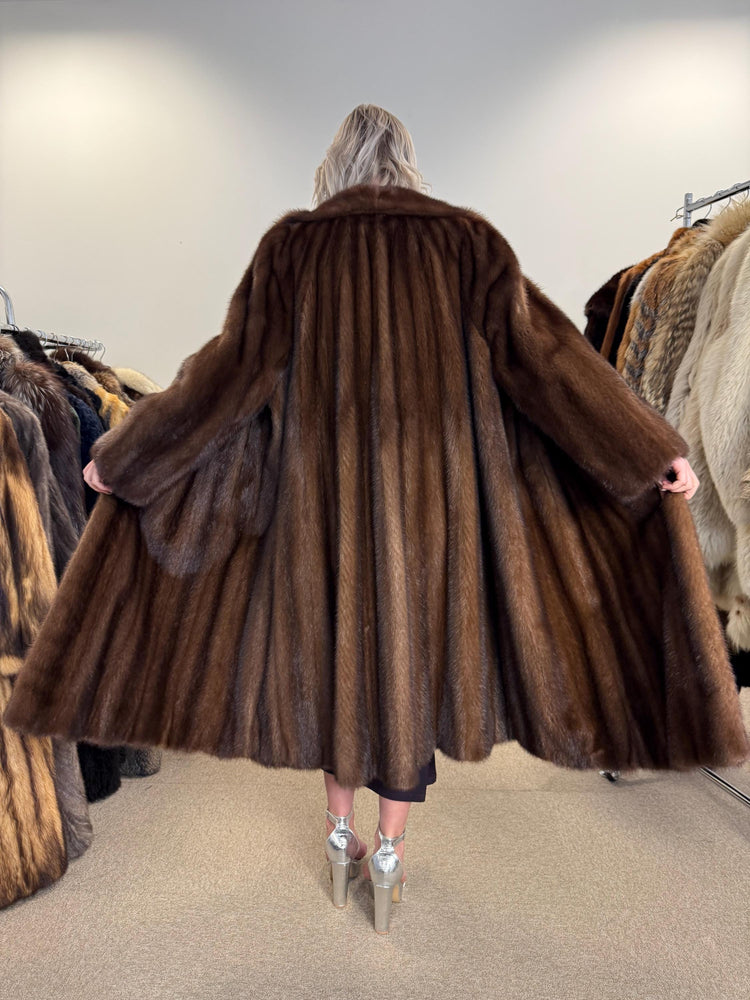 Brown Mink Fur Coat, M/L Size, Women's Fur Coat, Vintage Fur Coat, Real Fur Coat, Mink Coat, Thick Mink Fur, Mink Fur Coat, Fur Coat Mink