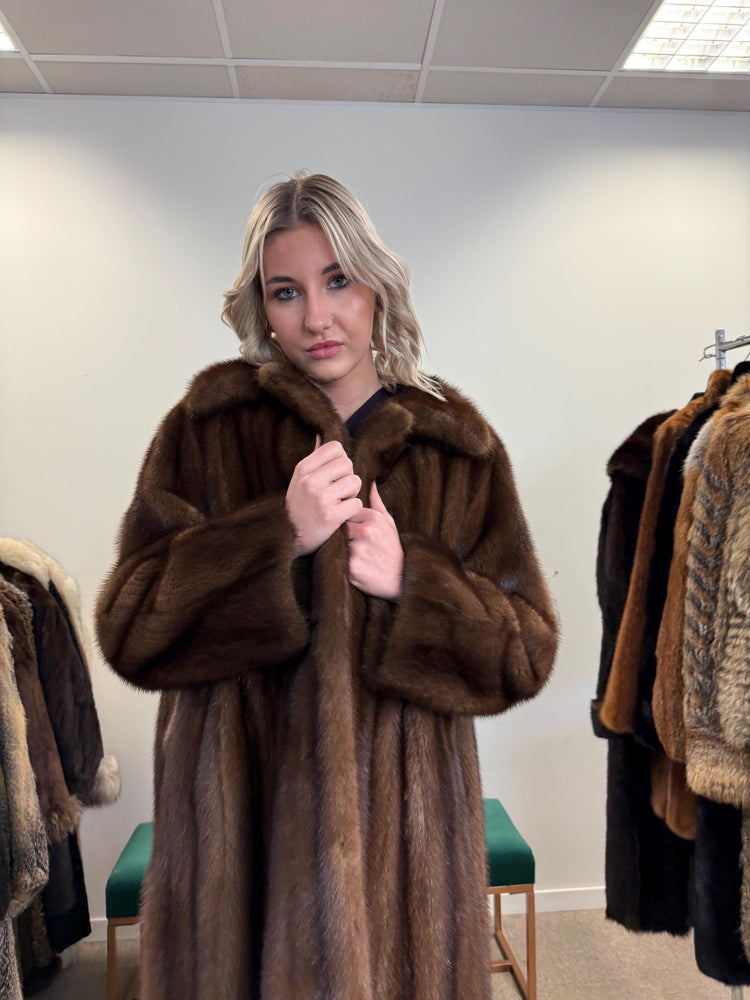 Brown Mink Fur Coat, M/L Size, Women's Fur Coat, Vintage Fur Coat, Real Fur Coat, Mink Coat, Thick Mink Fur, Mink Fur Coat, Fur Coat Mink