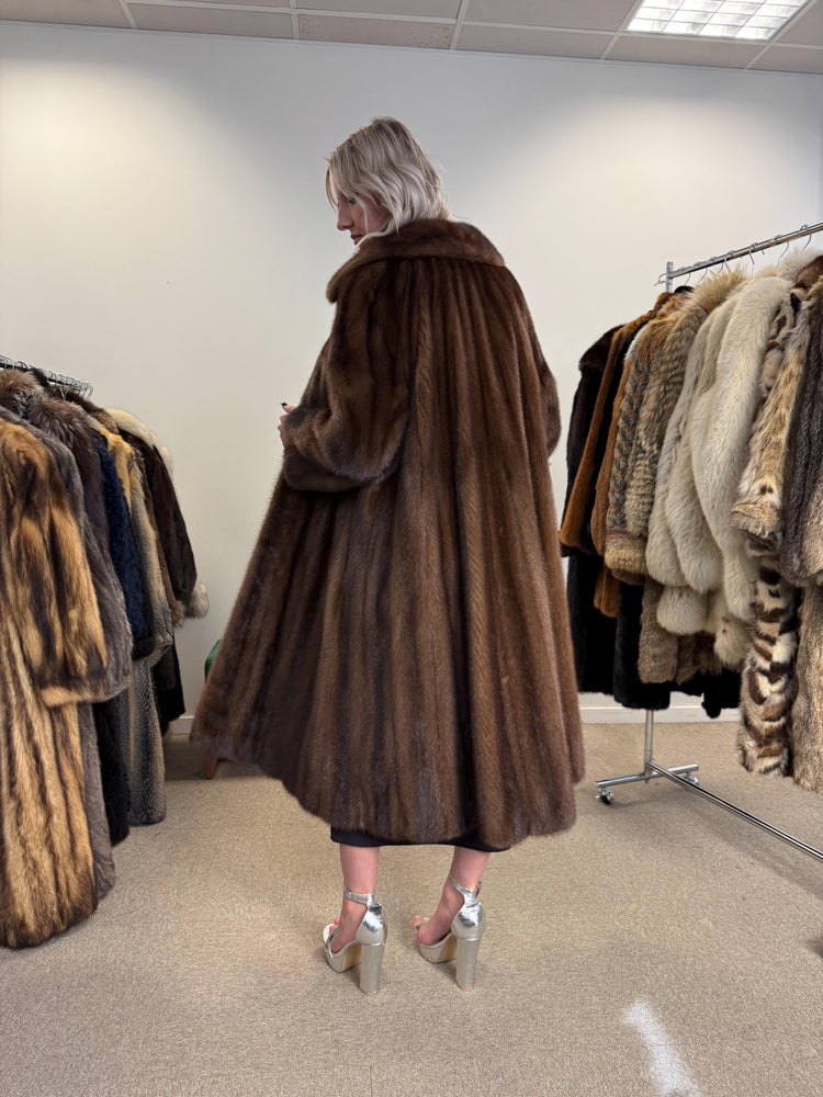 Brown Mink Fur Coat, M/L Size, Women's Fur Coat, Vintage Fur Coat, Real Fur Coat, Mink Coat, Thick Mink Fur, Mink Fur Coat, Fur Coat Mink