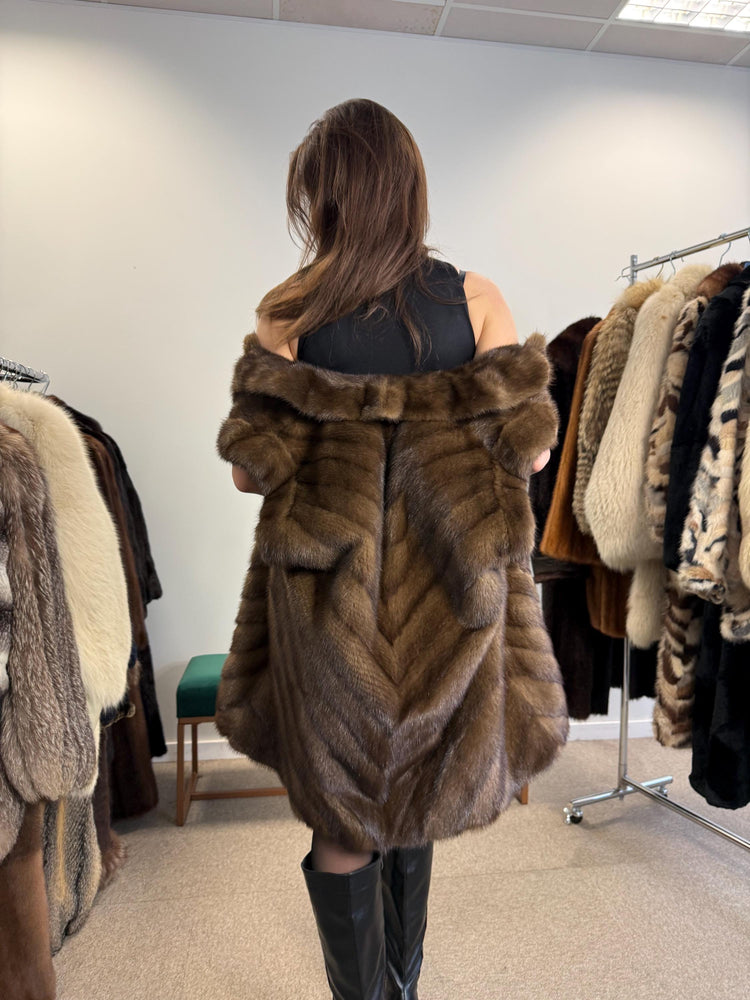 Soft Mink Fur Vest, XL Size, Mink Vest, Real Fur Vest, Brown Mink Fur, Vintage Fur Vest, Real Mink Vest, Thick Mink Fur Vest, Mink Fur