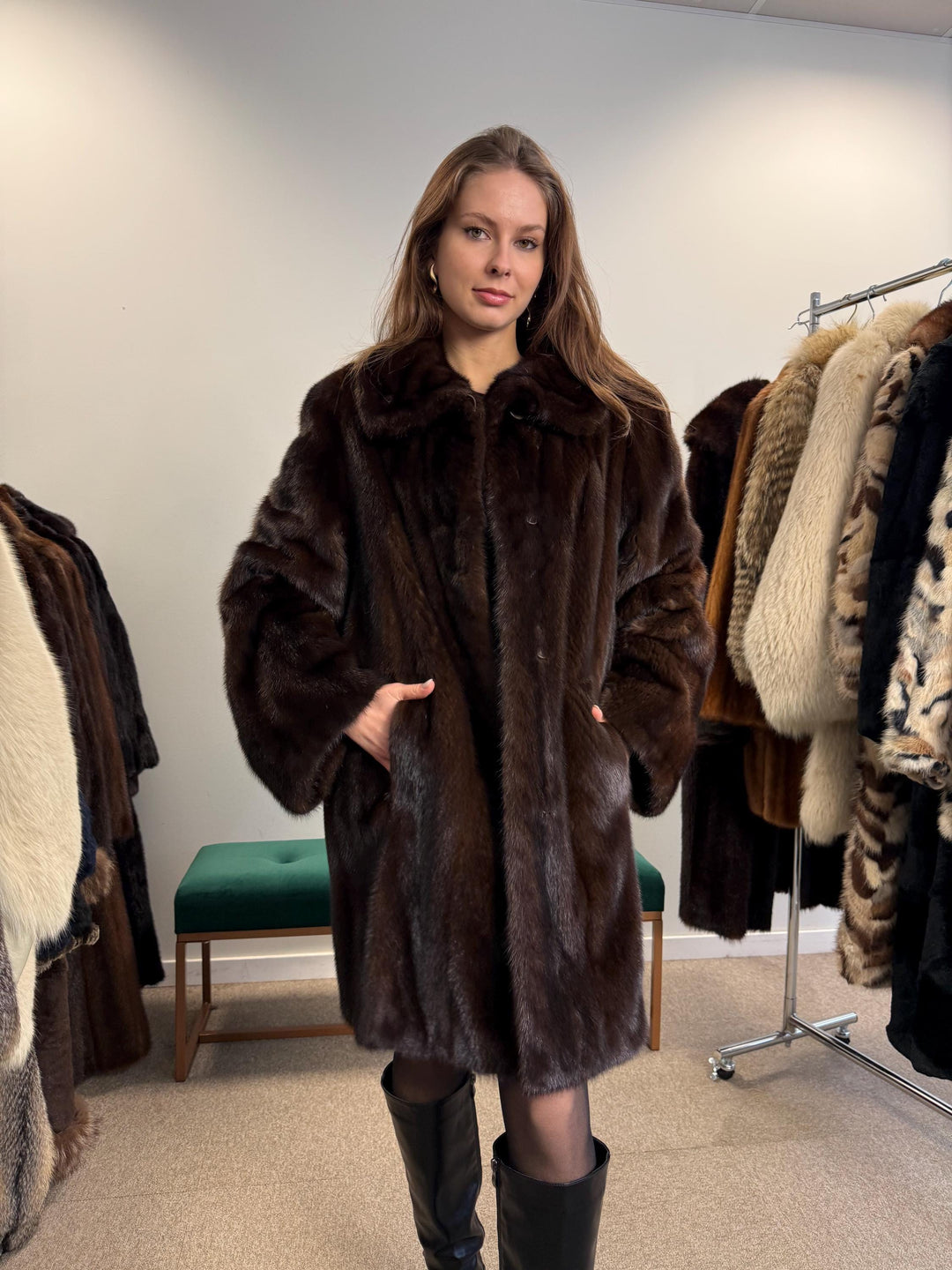New Mink Coat, Large Size, Brown Mink Fur Coat, Women's Fur Coat, Mink Fur Coat, Thick Brown Mink, Fur Coat, Brown Mink Fur, Real Fur Coat