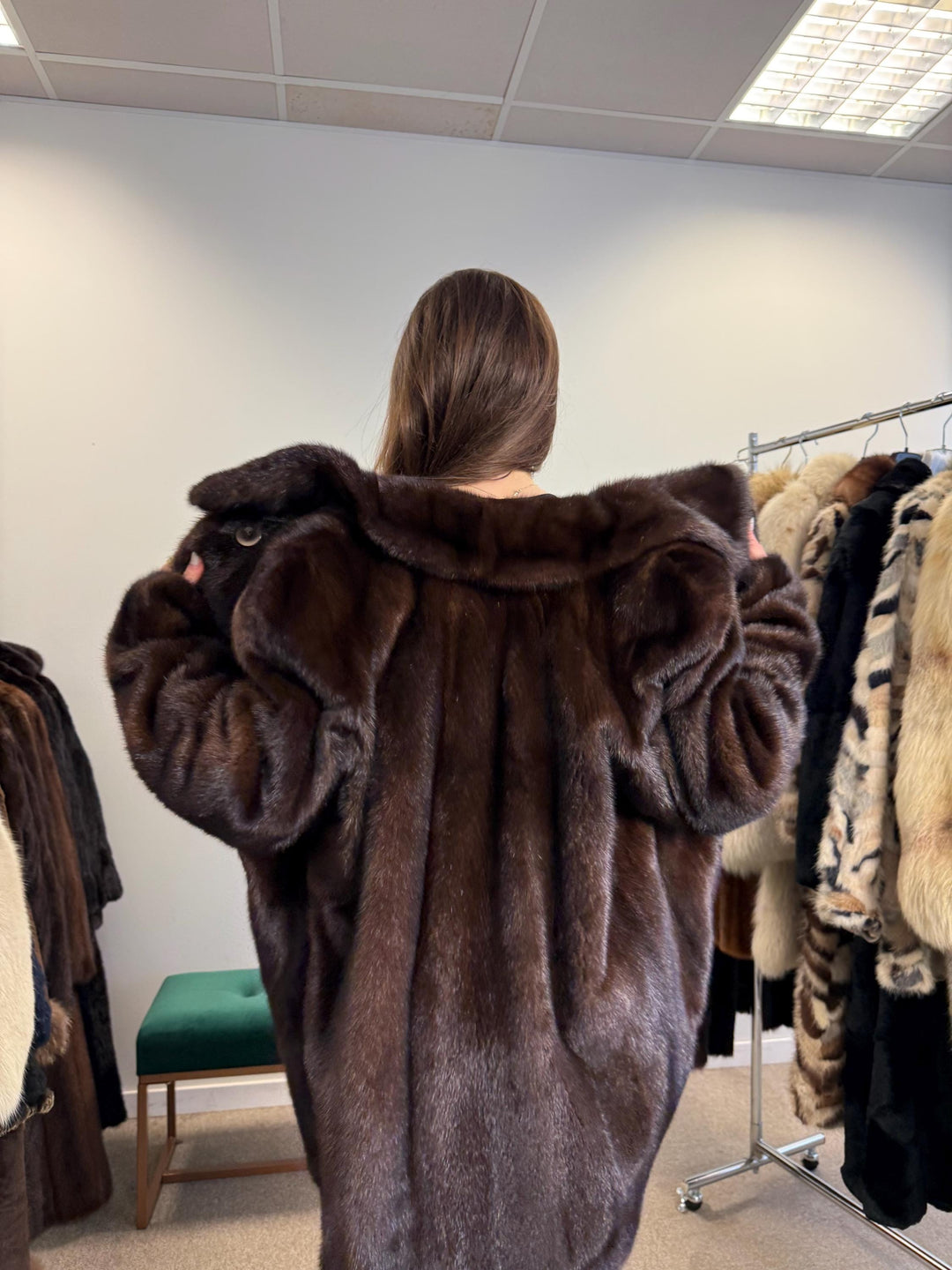 New Mink Coat, Large Size, Brown Mink Fur Coat, Women's Fur Coat, Mink Fur Coat, Thick Brown Mink, Fur Coat, Brown Mink Fur, Real Fur Coat