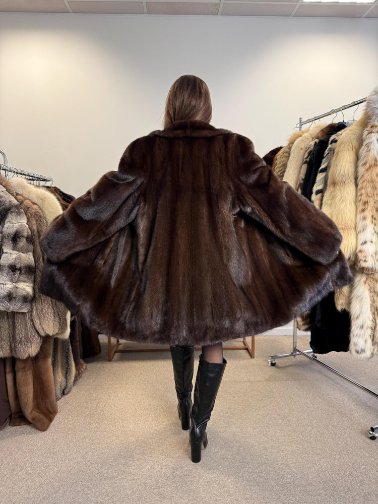 New Mink Coat, Large Size, Brown Mink Fur Coat, Women's Fur Coat, Mink Fur Coat, Thick Brown Mink, Fur Coat, Brown Mink Fur, Real Fur Coat