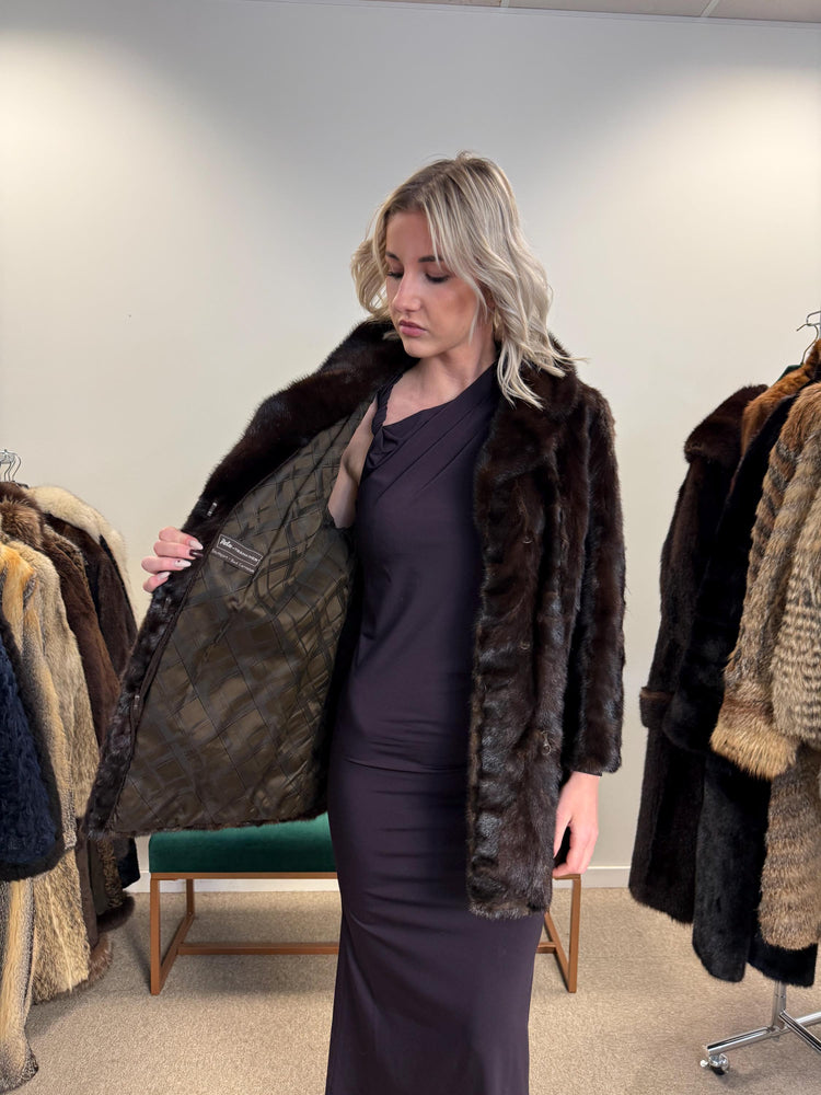Dark Brown Mink Jacket, Medium Size, Mink Coat, Real Fur Coat, Fur Coats, Mink Fur, Brown Mink, Fur Jacket Mink, Brown Fur Coat, Soft Mink