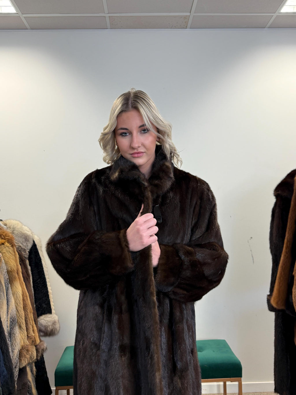 Brown Mink Coat, Large Size, Women's Fur Coat, Mink Fur Coat, Thick Brown Mink, Fur Coat, Brown Mink Fur, Real Mink Fur Coat, Real Fur Coat