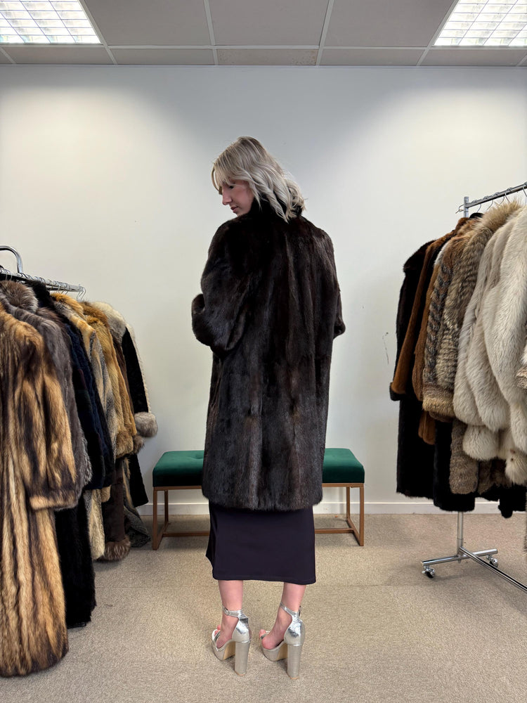 Brown Mink Coat, Large Size, Women's Fur Coat, Mink Fur Coat, Thick Brown Mink, Fur Coat, Brown Mink Fur, Real Mink Fur Coat, Real Fur Coat