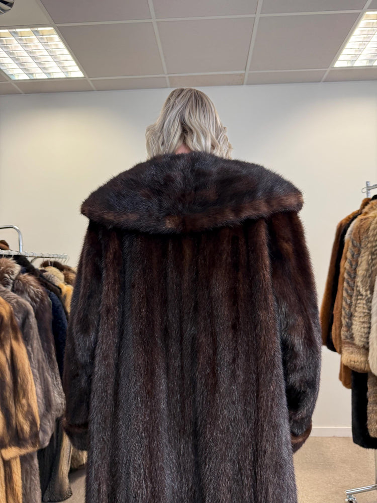 Brown Mink Coat, Large Size, Thick Brown Mink, Fur Coat, Brown Mink Fur, Real Mink Fur Coat, Women's Fur Coat, Mink Fur Coat, Real Fur Coat