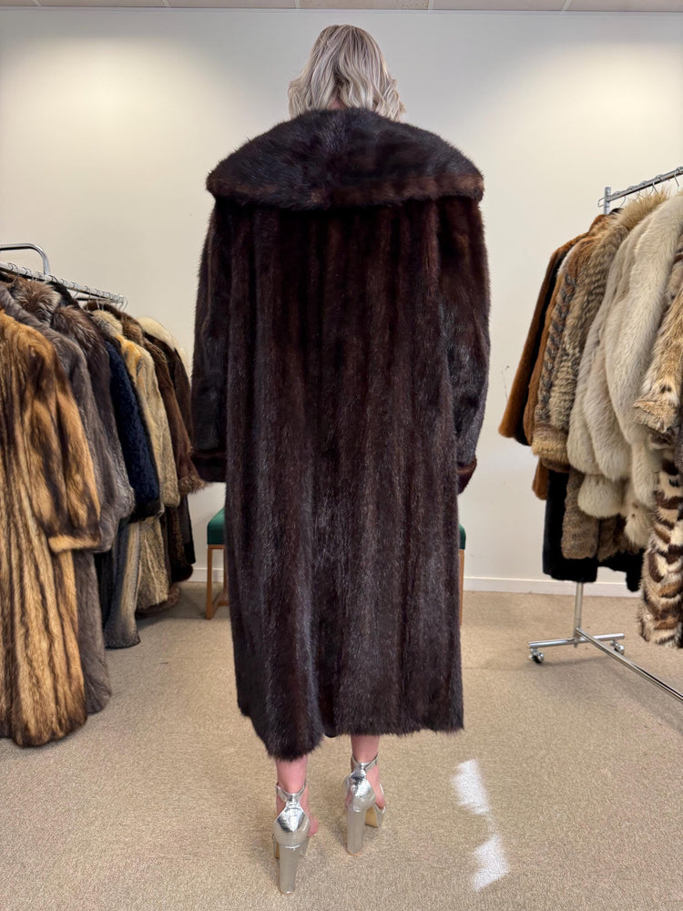Brown Mink Coat, Large Size, Thick Brown Mink, Fur Coat, Brown Mink Fur, Real Mink Fur Coat, Women's Fur Coat, Mink Fur Coat, Real Fur Coat