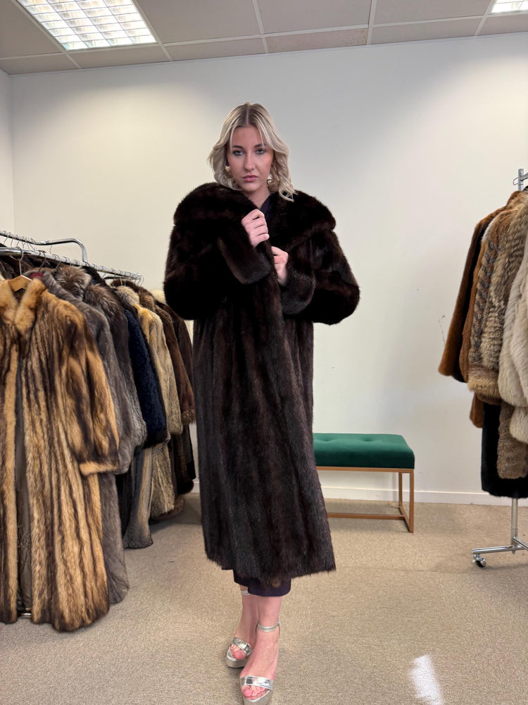 Brown Mink Coat, Large Size, Thick Brown Mink, Fur Coat, Brown Mink Fur, Real Mink Fur Coat, Women's Fur Coat, Mink Fur Coat, Real Fur Coat
