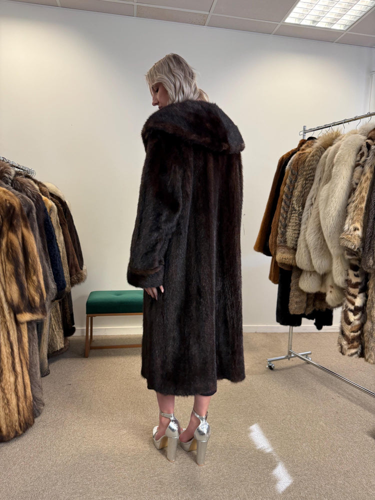 Brown Mink Coat, Large Size, Thick Brown Mink, Fur Coat, Brown Mink Fur, Real Mink Fur Coat, Women's Fur Coat, Mink Fur Coat, Real Fur Coat