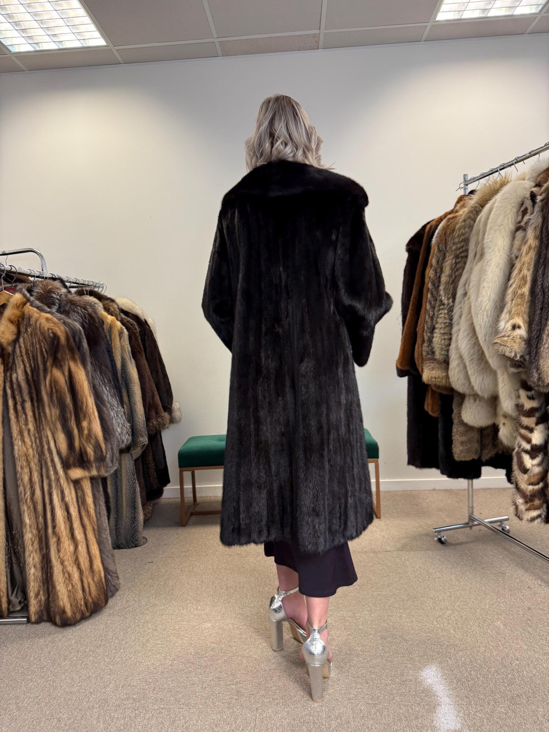 Long Brown Mink Coat, S/M Size, Brown Mink Coat, Vintage Fur Coat, Real Mink Coat, Mink Coat Women, Soft Fur Coat, Brown Mink Fur Coat, Mink