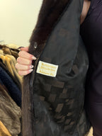 Brown Mink Coat, Large Size, Real Mink Fur Coat, Women's Fur Coat, Mink Fur Coat, Thick Brown Mink, Fur Coat, Brown Mink Fur, Real Fur Coat