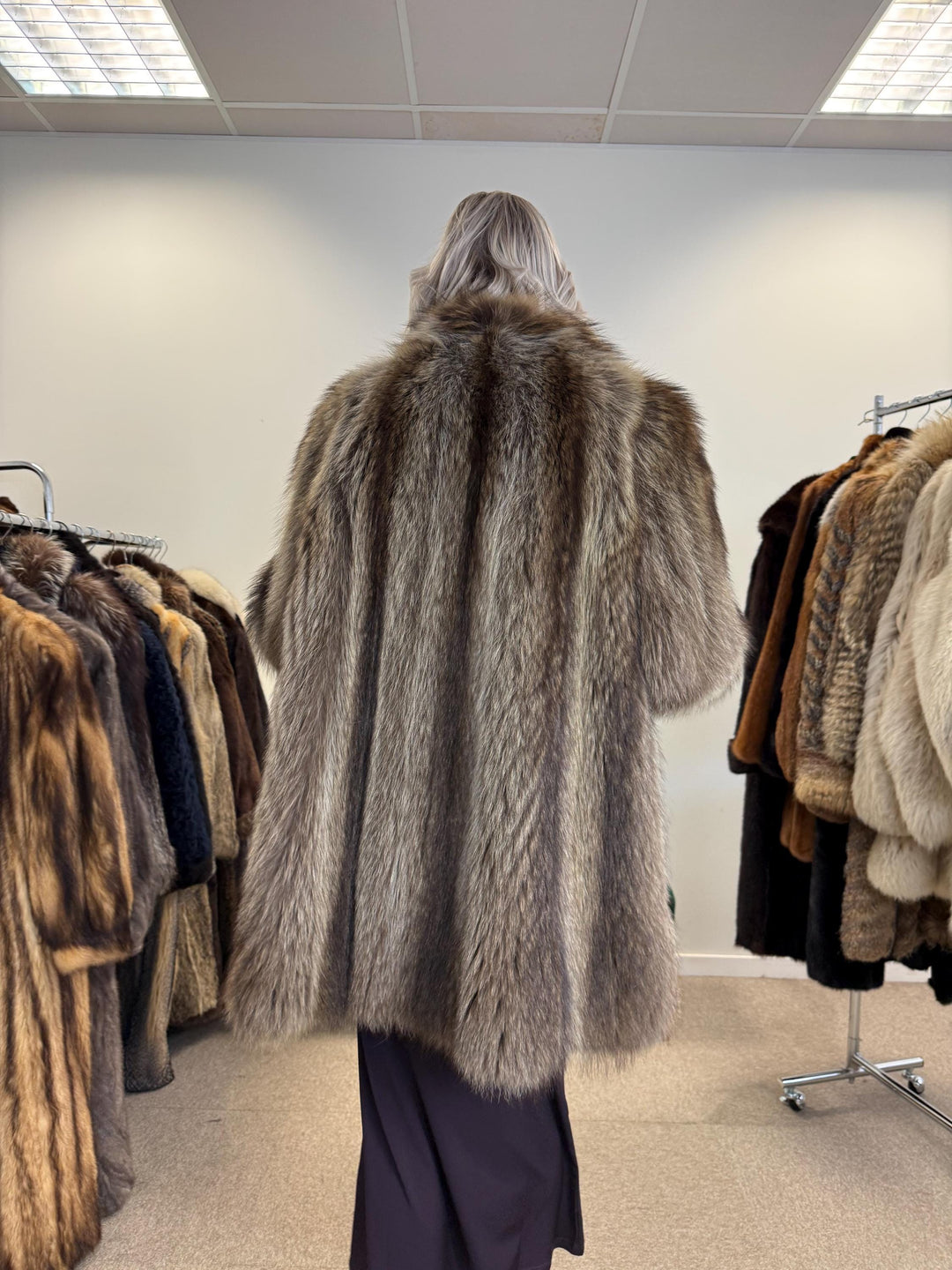 Raccoon Fur Coat, Medium Size, Vintage Fur Coat, Real Fur Coat, Raccoon Fur, Women's Fur Coat, Soft Fur Coat, Thick Raccoon Fur, Raccoon Fur