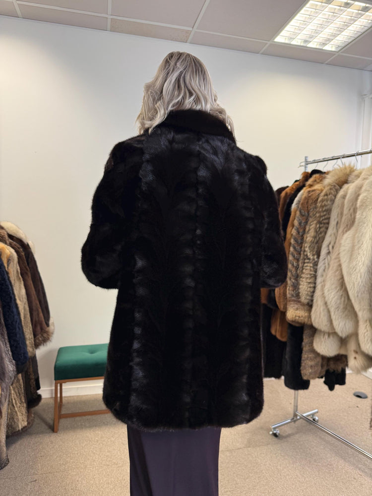 Short Brown Mink Jacket, Small Size, Brown Mink Jacket, Vintage Fur Coat, Real Mink Jacket, Mink Jacket Women, Soft Fur Jacket, Brown Mink