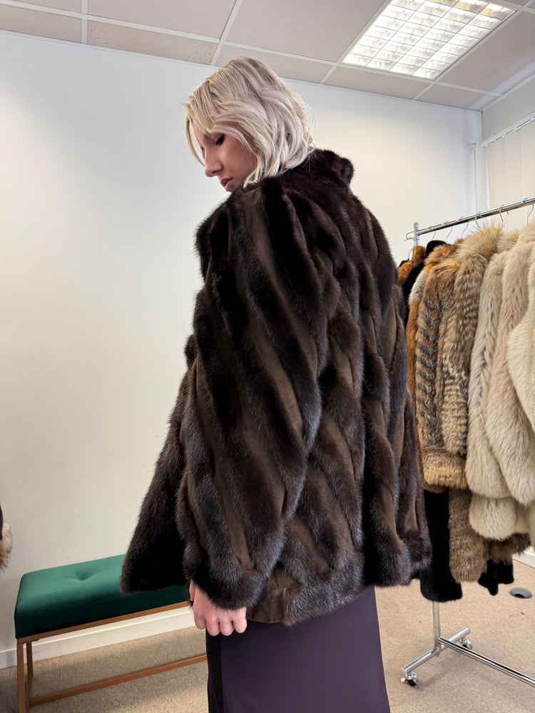 Mink Leather Jacket, Medium Size, Mink Coat, Real Fur Jacket, Fur Coats, Mink Fur, Brown Mink, Fur Leather, Fur Jacket Mink, Brown Fur Coat