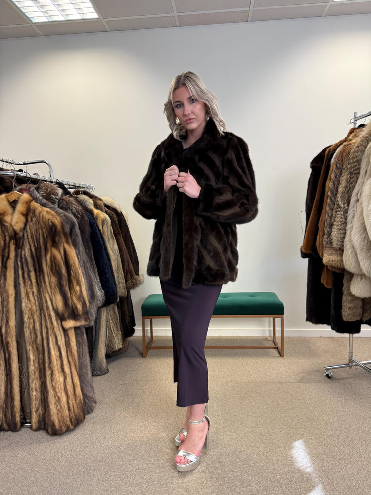 Mink Leather Jacket, Medium Size, Mink Coat, Real Fur Jacket, Fur Coats, Mink Fur, Brown Mink, Fur Leather, Fur Jacket Mink, Brown Fur Coat