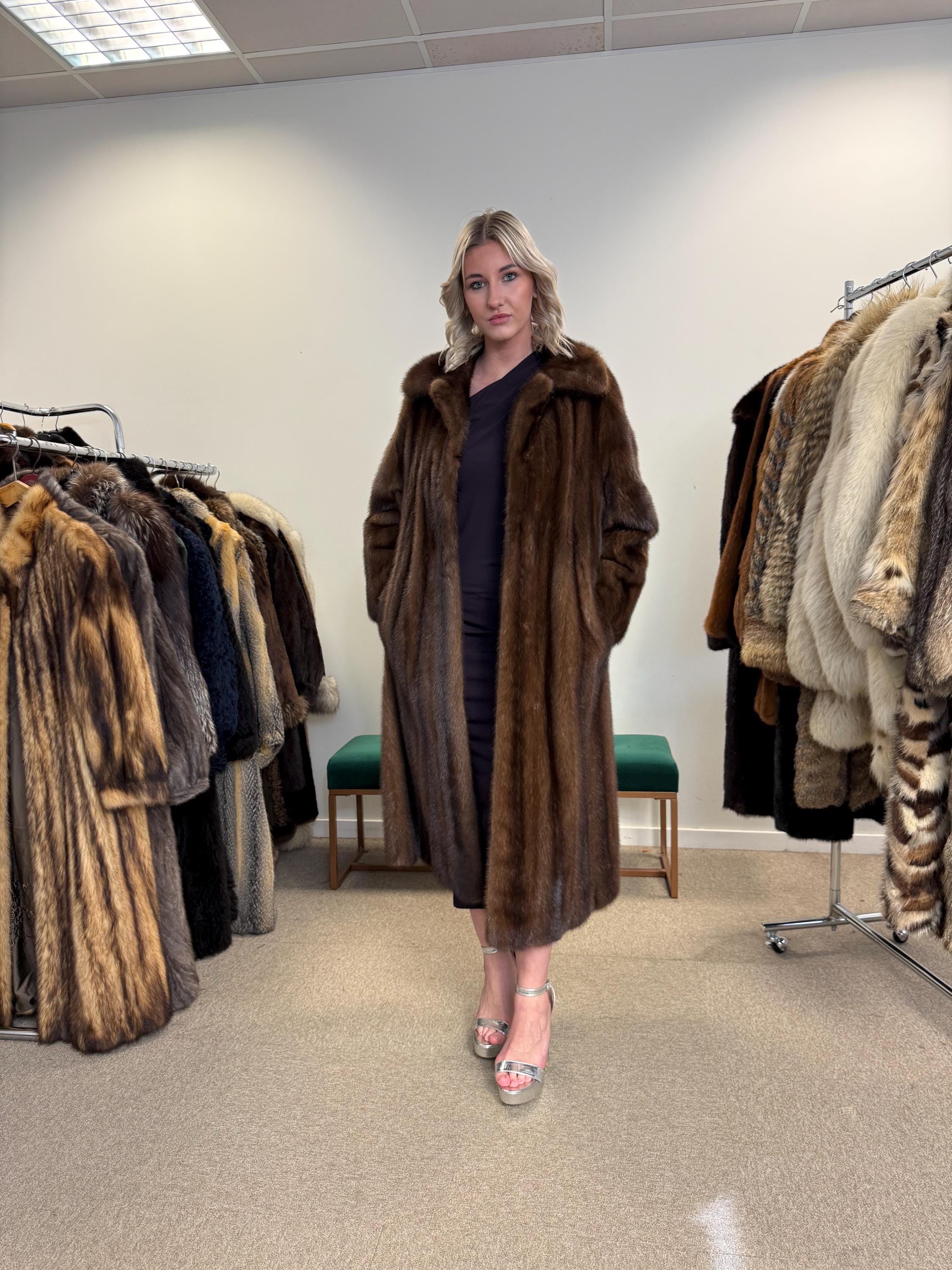 Brown Mink Fur Coat, M/L Size, Women's Fur Coat, Vintage Fur Coat, Real Fur Coat, Mink Coat, Thick Mink Fur, Mink Fur Coat, Fur Coat Mink