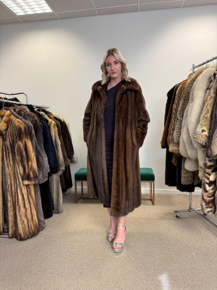 Brown Mink Fur Coat, M/L Size, Women's Fur Coat, Vintage Fur Coat, Real Fur Coat, Mink Coat, Thick Mink Fur, Mink Fur Coat, Fur Coat Mink