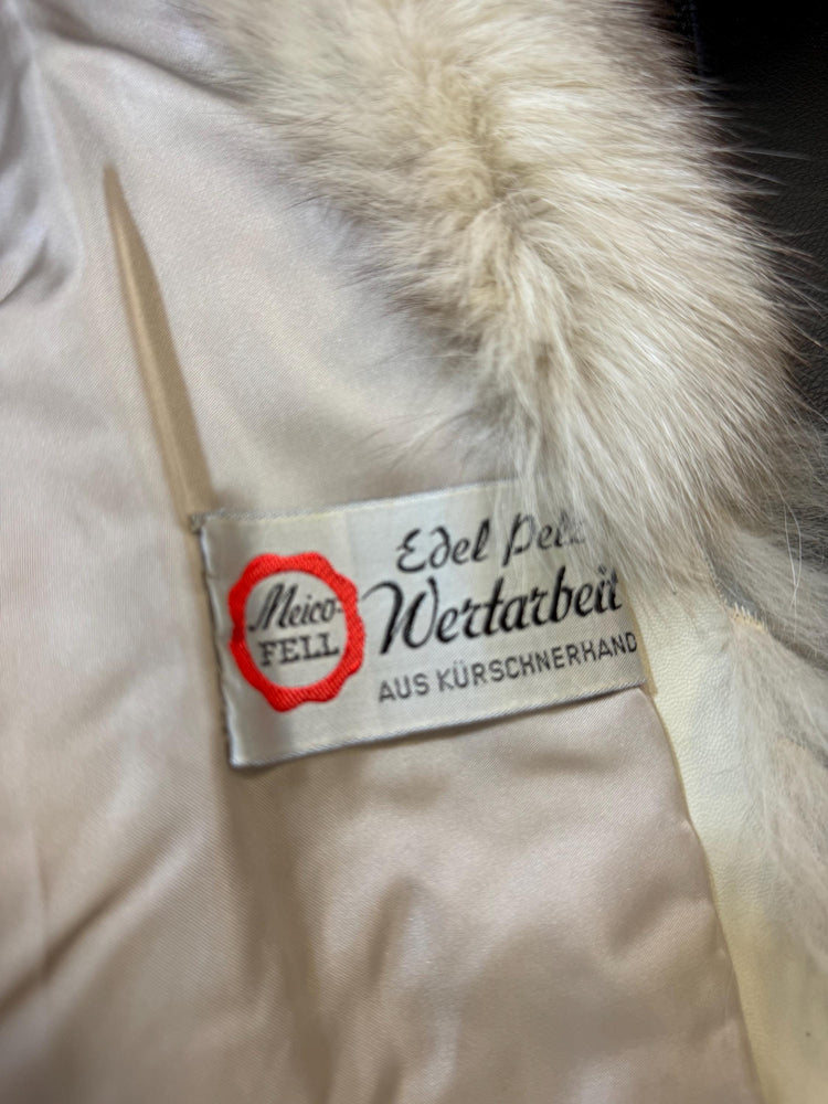 White Fox Fur Jacket, Medium Size, Blue Fox Jacket, Vintage Fur Jacket, Women's Fur Jacket, Real Fox Fur, Real Fox Jacket, Soft Fur Jacket