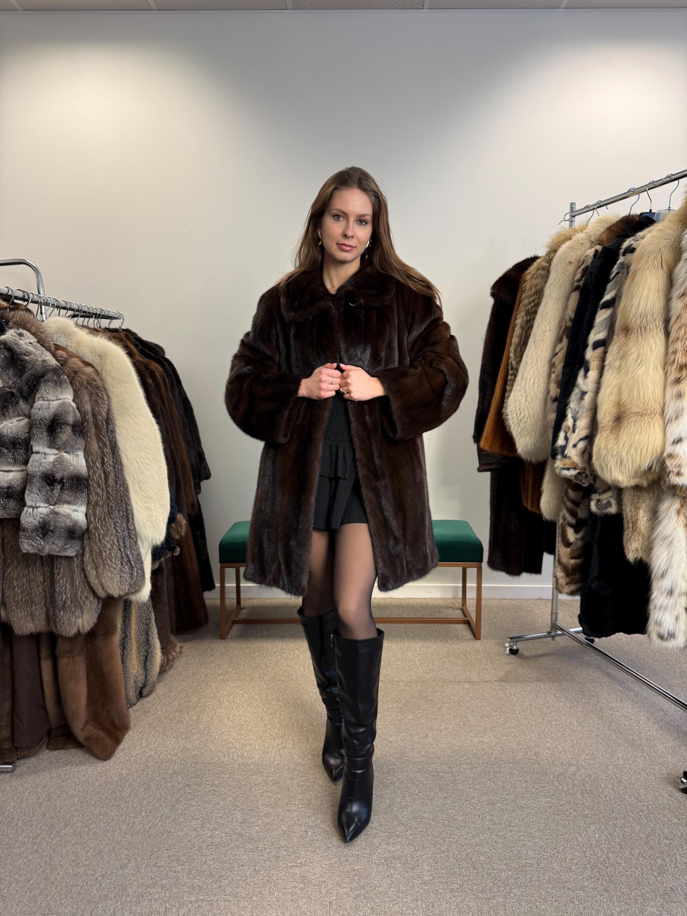 New Mink Coat, Large Size, Brown Mink Fur Coat, Women's Fur Coat, Mink Fur Coat, Thick Brown Mink, Fur Coat, Brown Mink Fur, Real Fur Coat