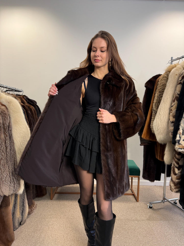 New Mink Coat, Large Size, Brown Mink Fur Coat, Women's Fur Coat, Mink Fur Coat, Thick Brown Mink, Fur Coat, Brown Mink Fur, Real Fur Coat