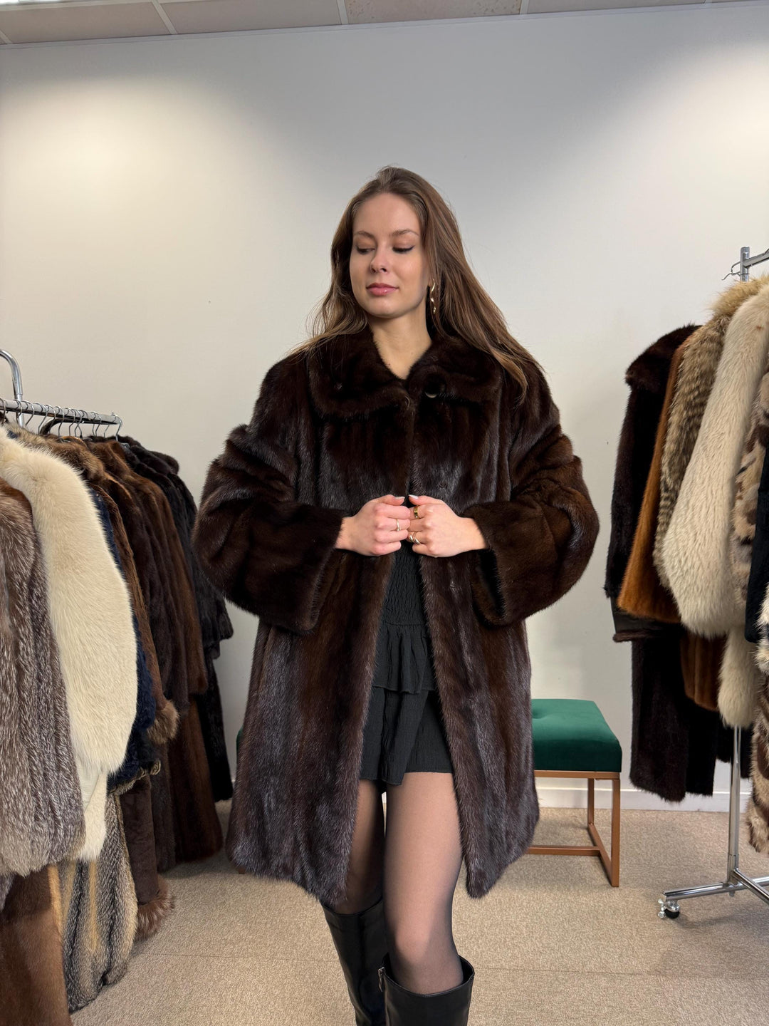 New Mink Coat, Large Size, Brown Mink Fur Coat, Women's Fur Coat, Mink Fur Coat, Thick Brown Mink, Fur Coat, Brown Mink Fur, Real Fur Coat