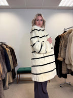 White Rabbit Fur Coat, Rex Rabbit Coat, Medium Size, White Rex Rabbit Coat, Vintage Fur Coat, Women's Coat, White Fur Coat, Fur Coat