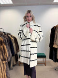 White Rabbit Fur Coat, Rex Rabbit Coat, Medium Size, White Rex Rabbit Coat, Vintage Fur Coat, Women's Coat, White Fur Coat, Fur Coat